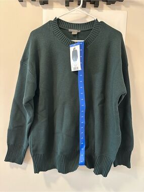 BNWT - Matty M Green Crewneck Sweater - Size L